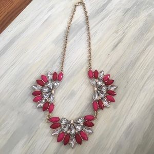 Pink and diamond necklace